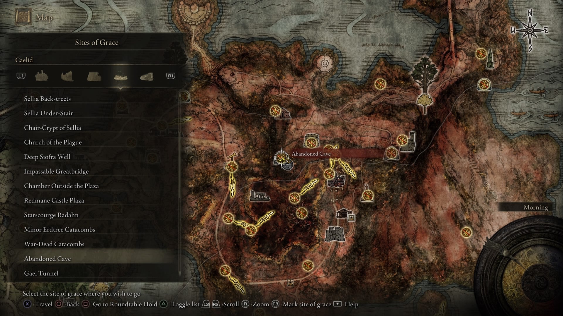 Elden Ring Site Of Grace: Abandoned Cave