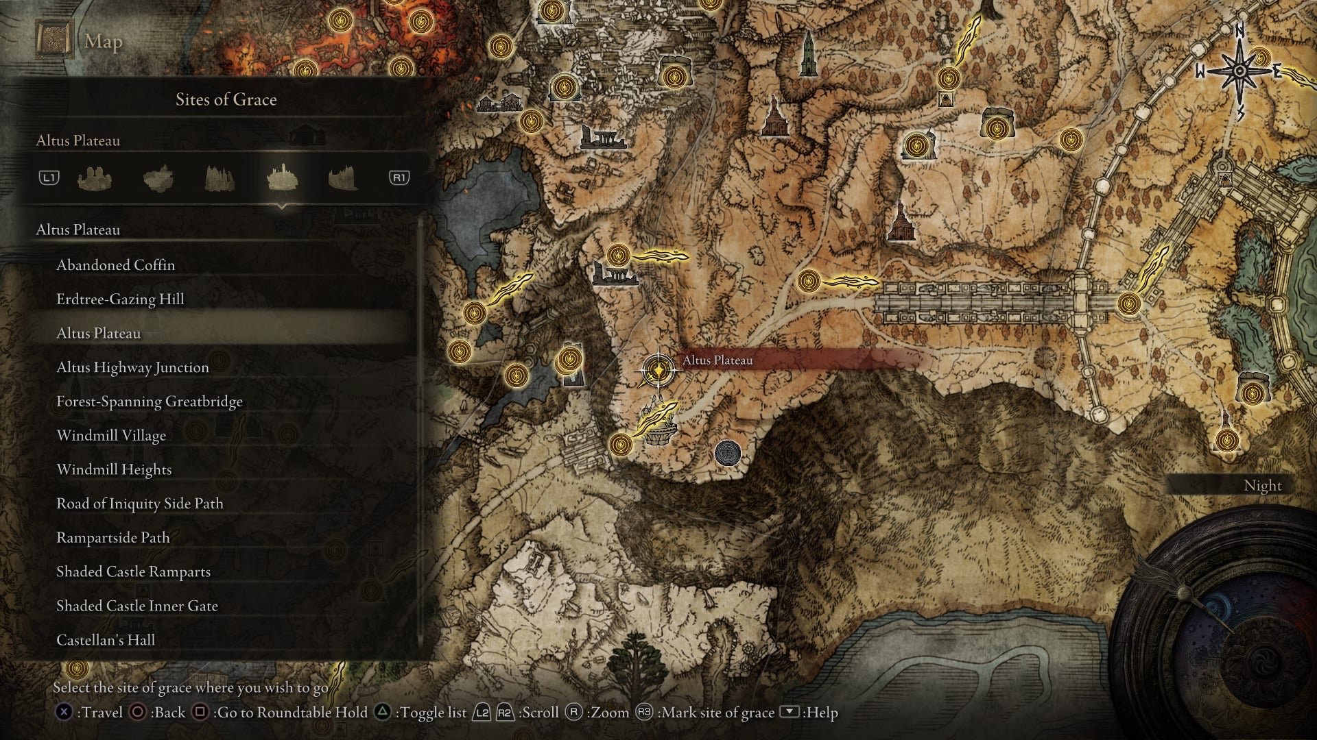 Elden Ring Site Of Grace: Altus Plateau