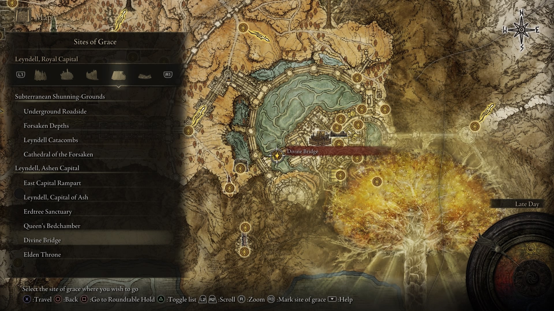 Elden Ring Site Of Grace: Divine Bridge