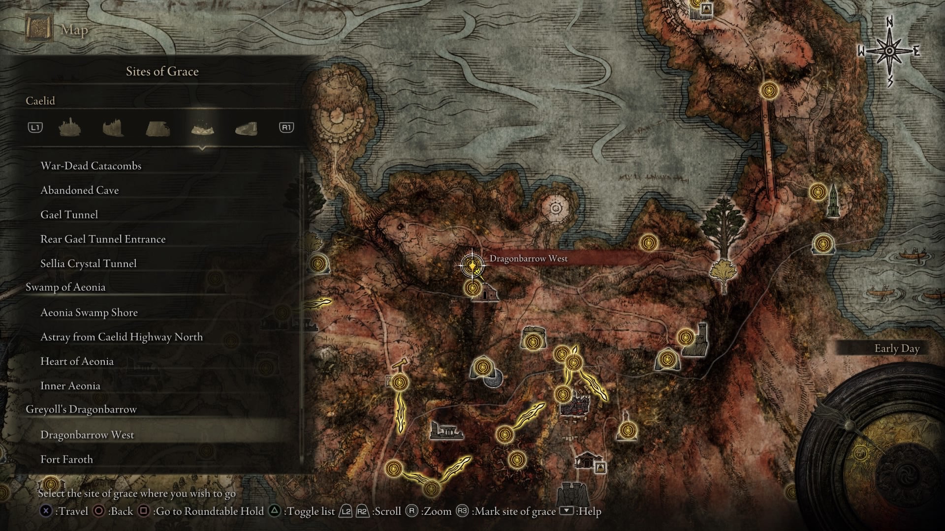 Elden Ring Site Of Grace: Dragonbarrow West