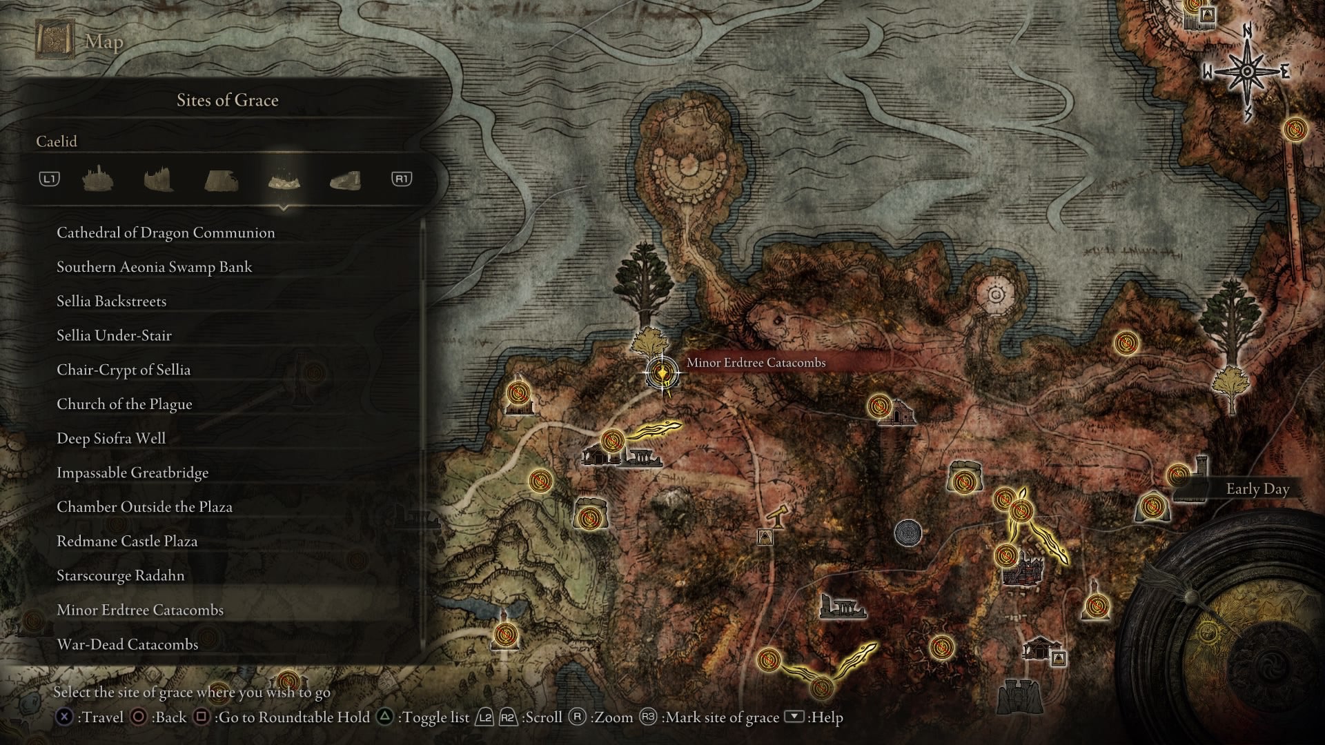 Elden Ring Site Of Grace: Minor Erdtree Catacombs