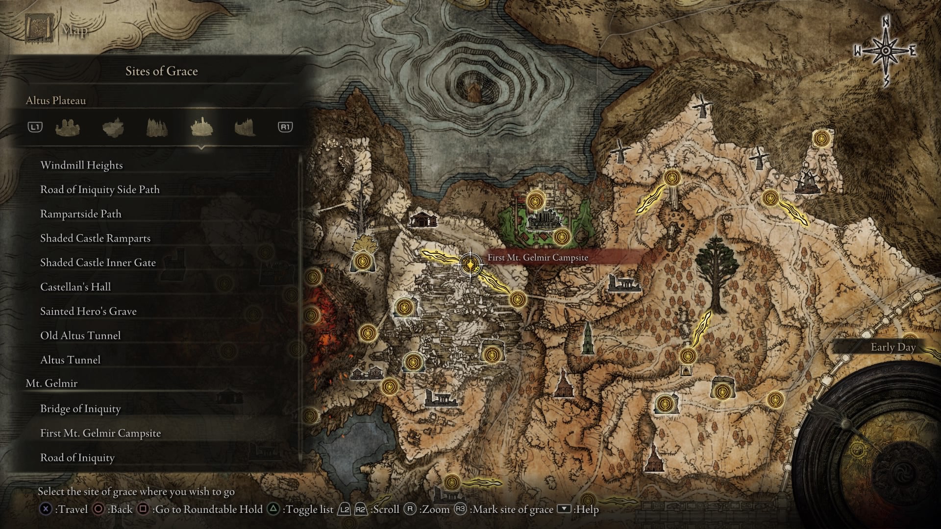 Elden Ring Site Of Grace: First Mt. Gelmir Campsite