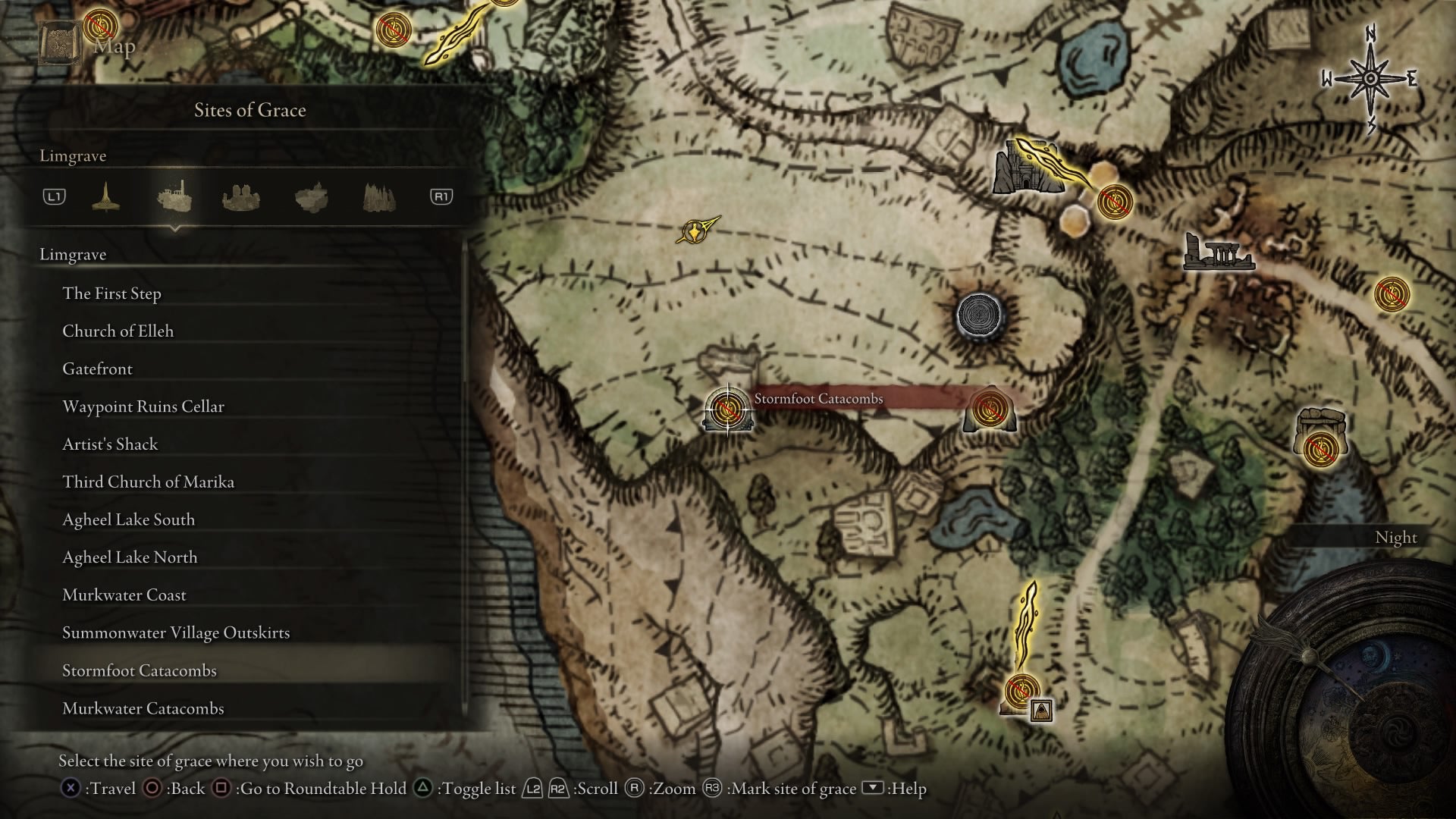 Elden Ring Site Of Grace: Stormfoot Catacombs