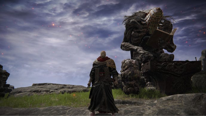 Elden Ring player standing with Smithing Master Iji
