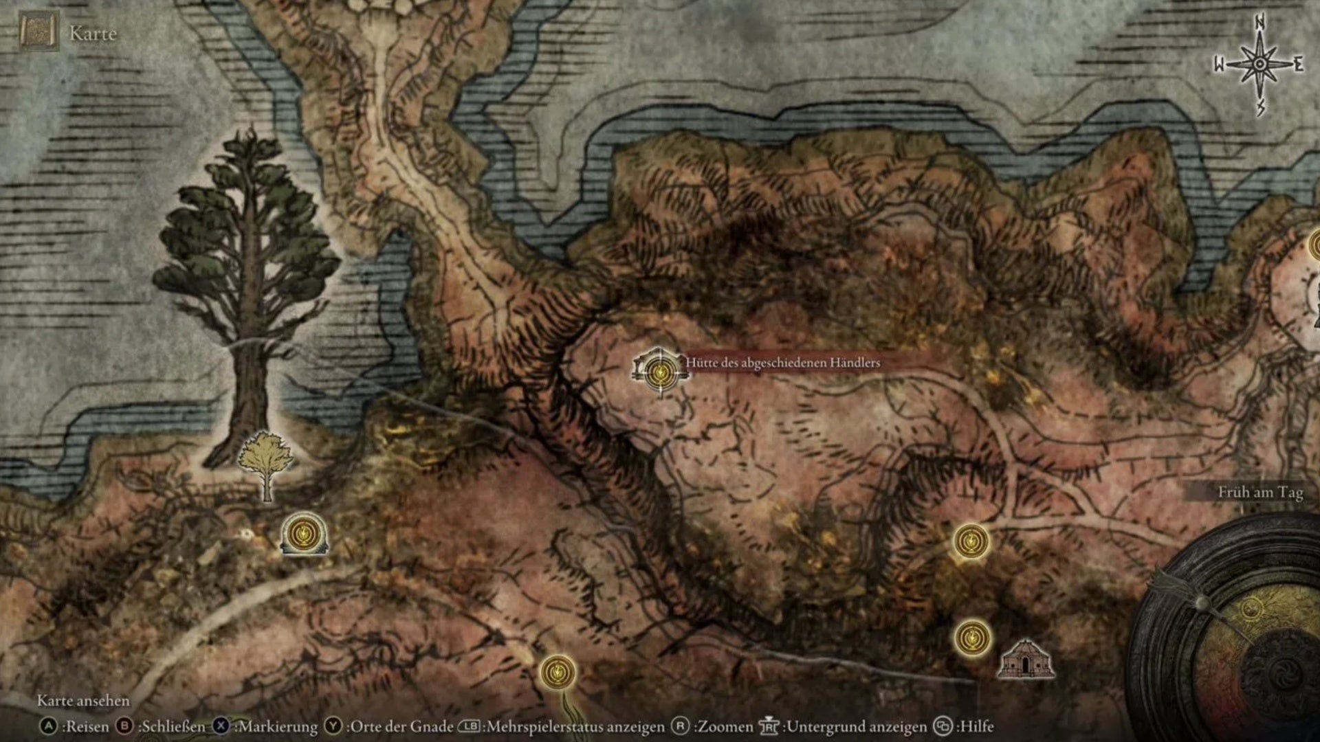 elden ring isolated Merchant (Western Dragonbarrow) map location
