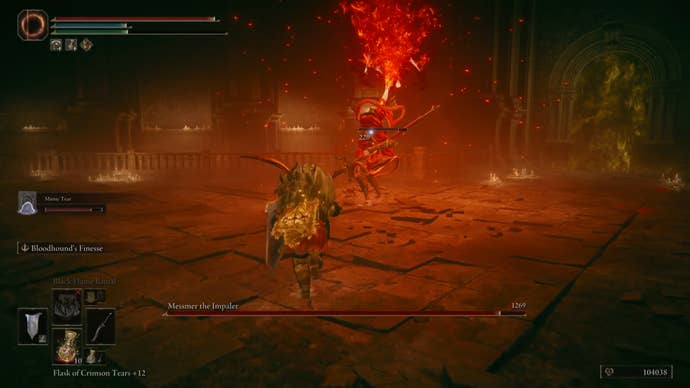 Messmer in grab animation