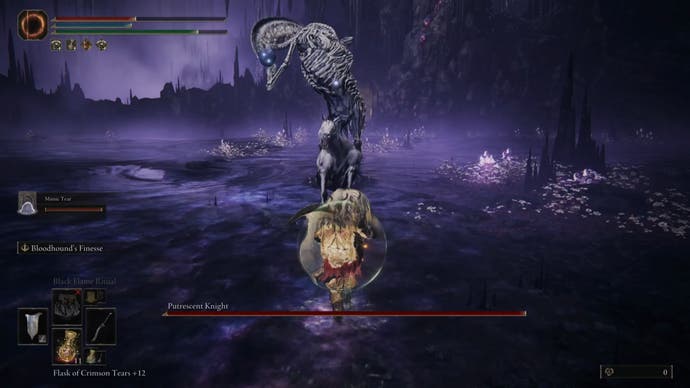 Putrescent Knight riding horse approaching to attack