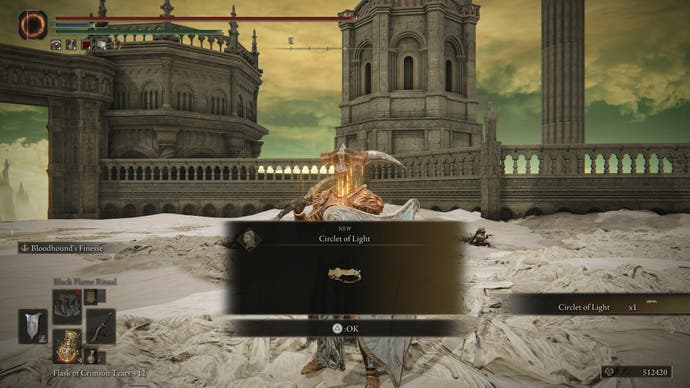 Circlet of Light, a reward for defeating Radahn
