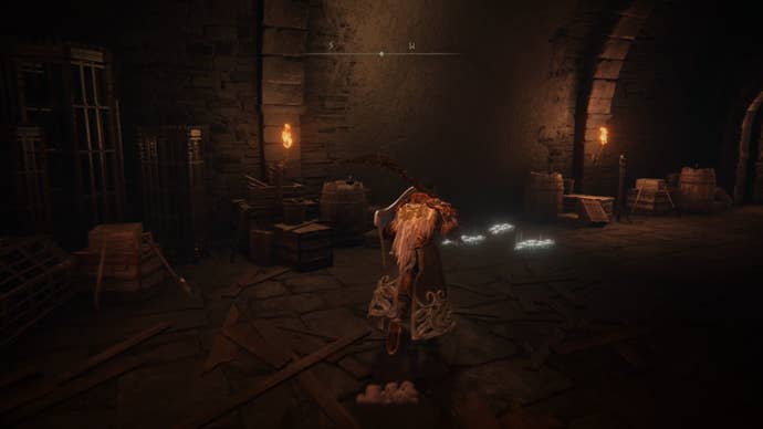 Room with a conspicuous fake wall