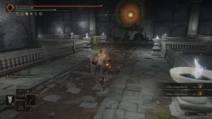 Running towards giant Bigmouth Imp about to fire