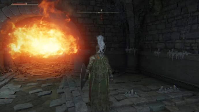 elden ring stormfoot catacombs flamethrower corridor