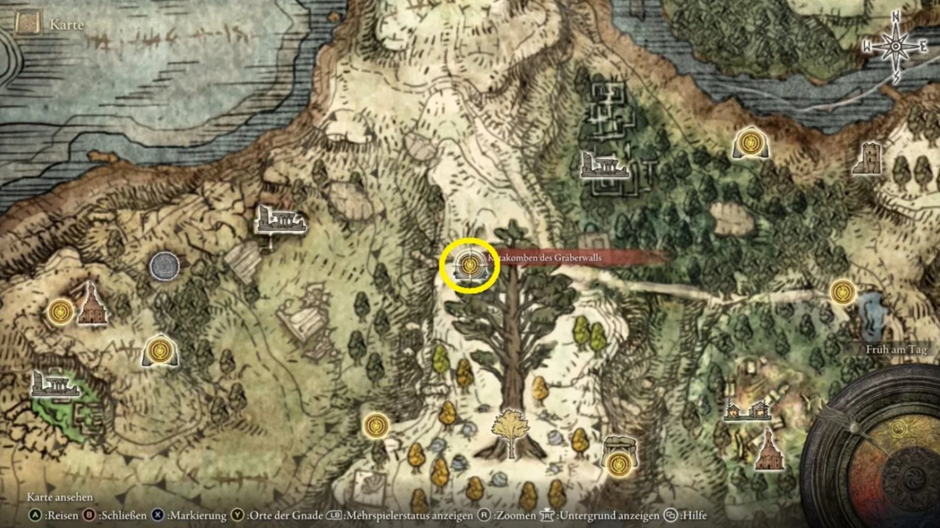 elden ring tombsward catacombs entrance map location