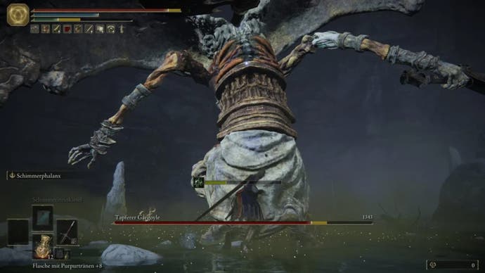 elden ring valiant gargoyle axe swing attack