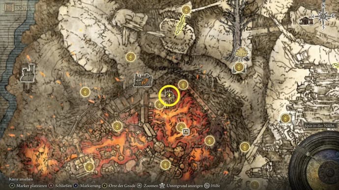 elden ring volcano manor teleporter map location
