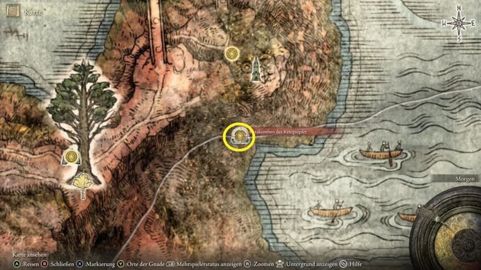 elden ring war dead catacombs map location