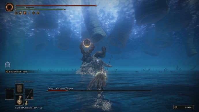 The player in Elden Ring: Shadow Of The Erdtree fights Metyr, Mother Of Fingers.