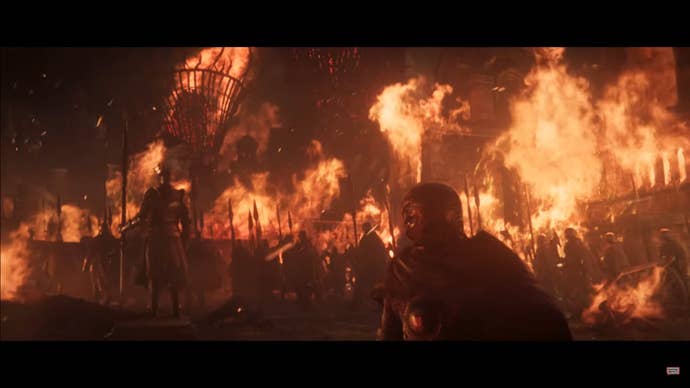 Soldiers with spears in the trailer for Elden Ring Shadow Of The Erdtree