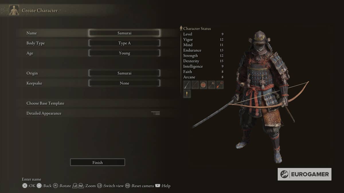 Best Elden Ring Samurai build: stats, weapon, armor and talismans