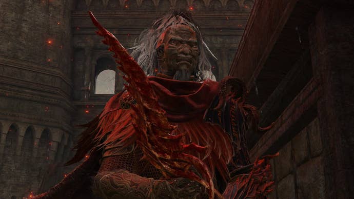 Character screenshot from Elden Ring showing the Reduvia dagger