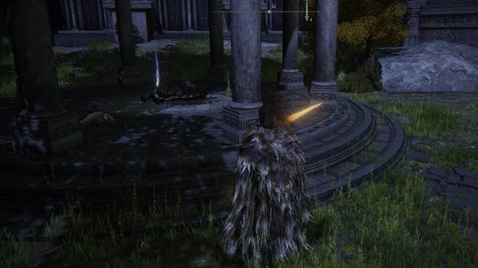 Character screenshot from Elden Ring showing the location of the second Larval Tear in Nekron