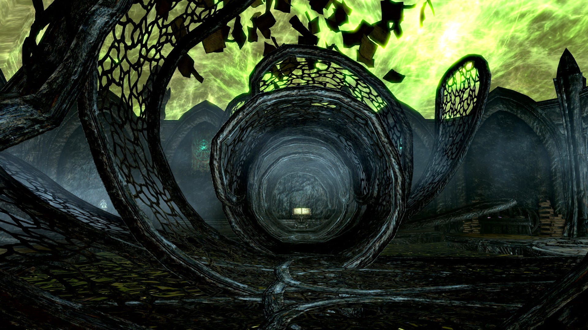 The book-filled realm of Apocrypha successful  Skyrim.
