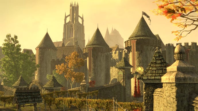 An opulent castle manor in the Gold Road Chapter of The Elder Scrolls Online