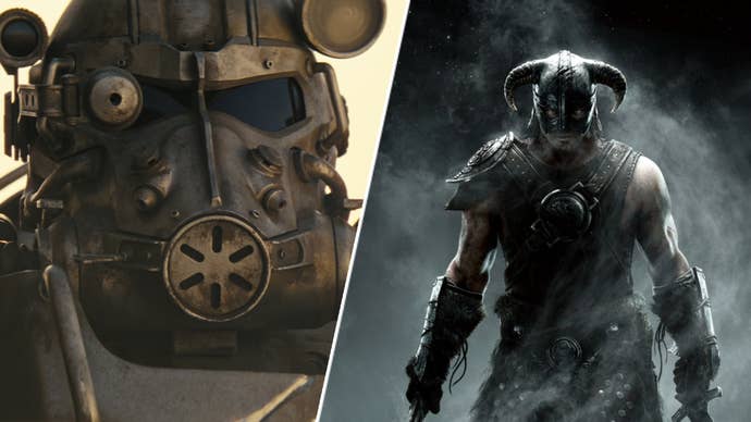 A Brotherhood of Steel member in the Fallout TV Show and Skyrim’s Dragonborn.