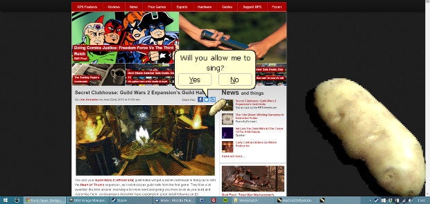 Virtual Desktop Spudbud: Electric Love Potato