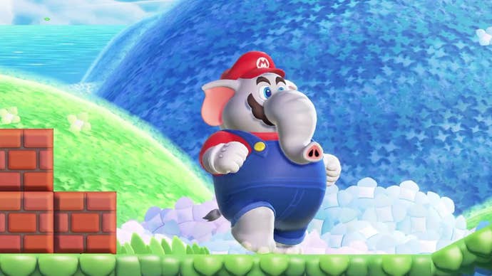 Elephant Mario from Super Mario Bros. Wonder.