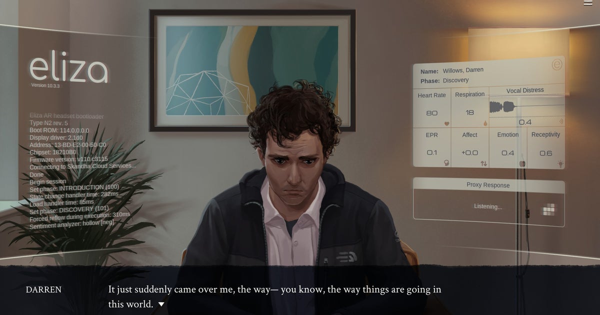 Eliza Algorithm Eliza, a visual novel about algorithms and mental health, is out now ...
