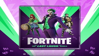 Fortnite's The Last Laugh bundle includes The Joker, Midas Rex, and Poison Ivy