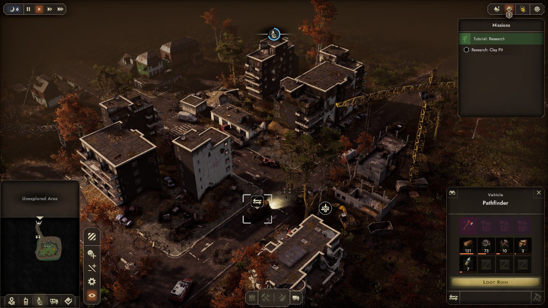 A city lies in ruin as a Pathfinder truck passes through. - 11