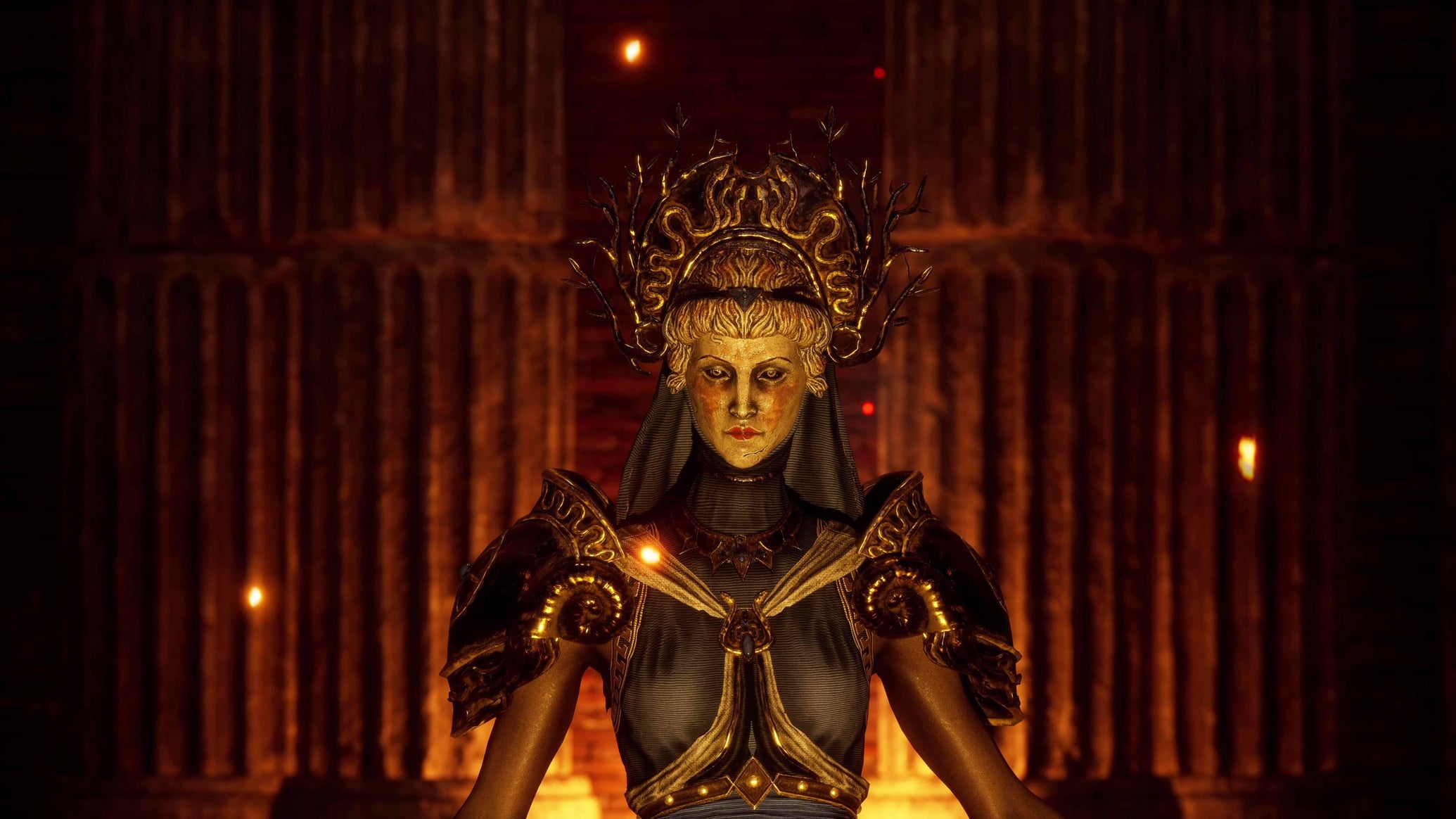 A masked royal figure from Enotria: The Last Song. - 1