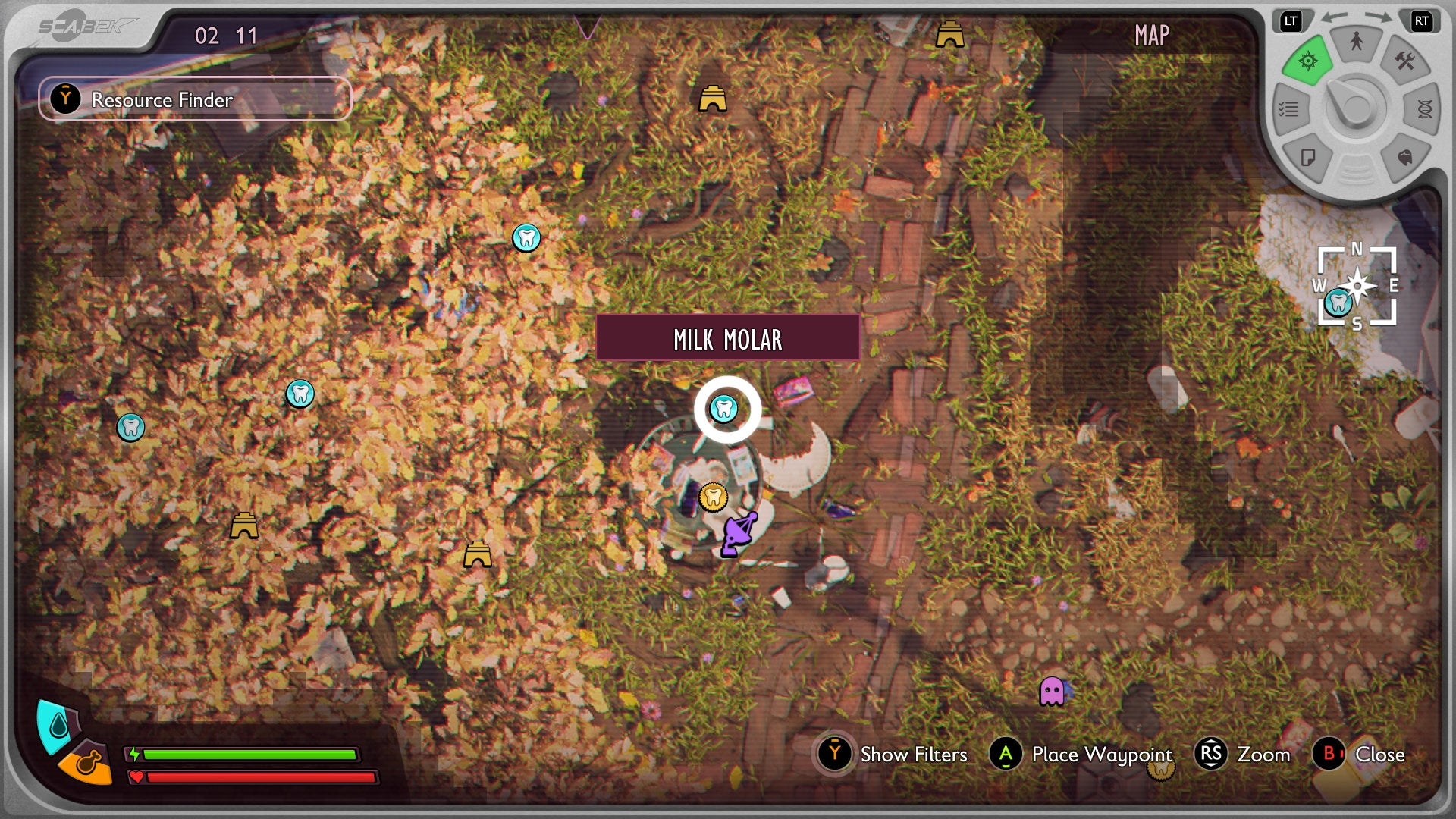 A map screenshot in Grounded 2 - 99