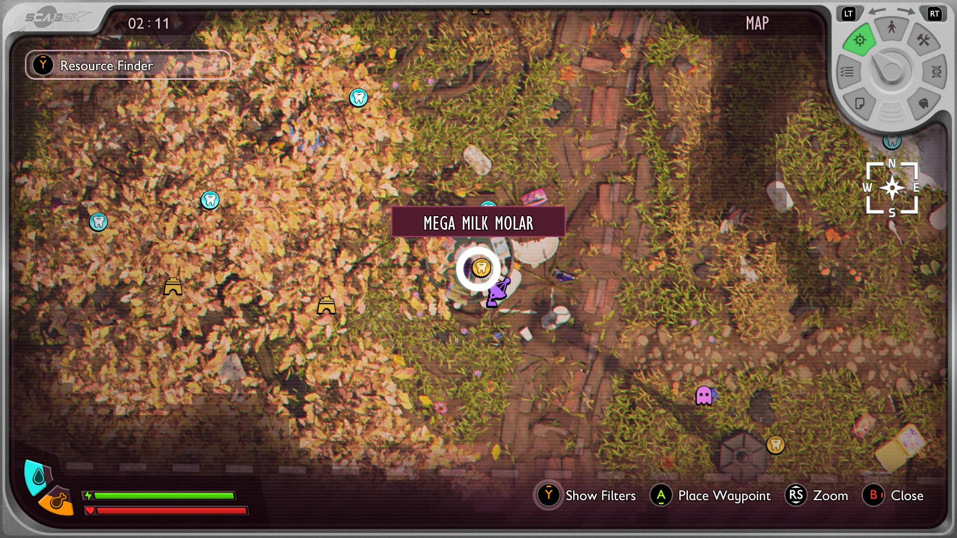 A map screenshot in Grounded 2 - 104