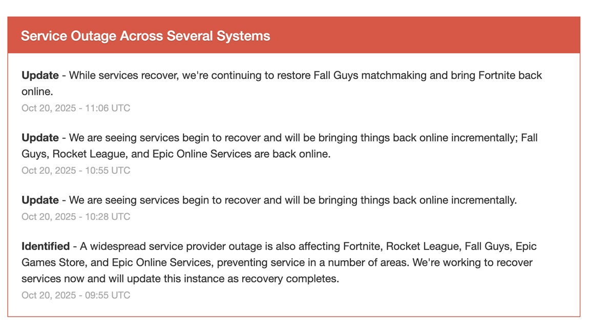 Roblox and Fortnite are down, and so are many of the world's most ...