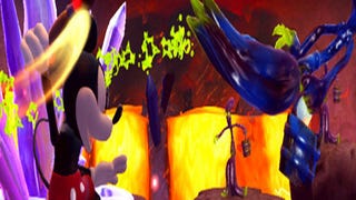 Epic Mickey 2: The Power of Two gameplay video shows the use of paint and thinner