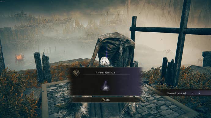 Collecting some Revered Spirit Ashes in Elden Ring: Shadow Of The Erdtree.
