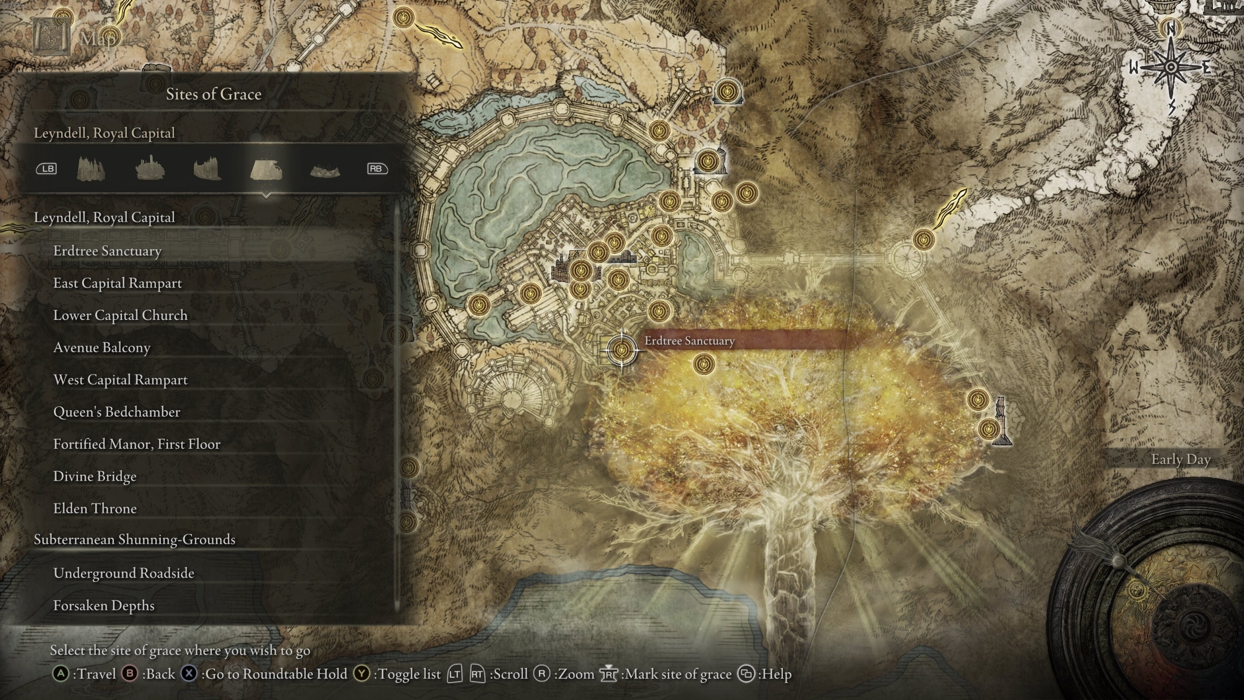 Erdtree Sanctuary Grace in Elden Ring