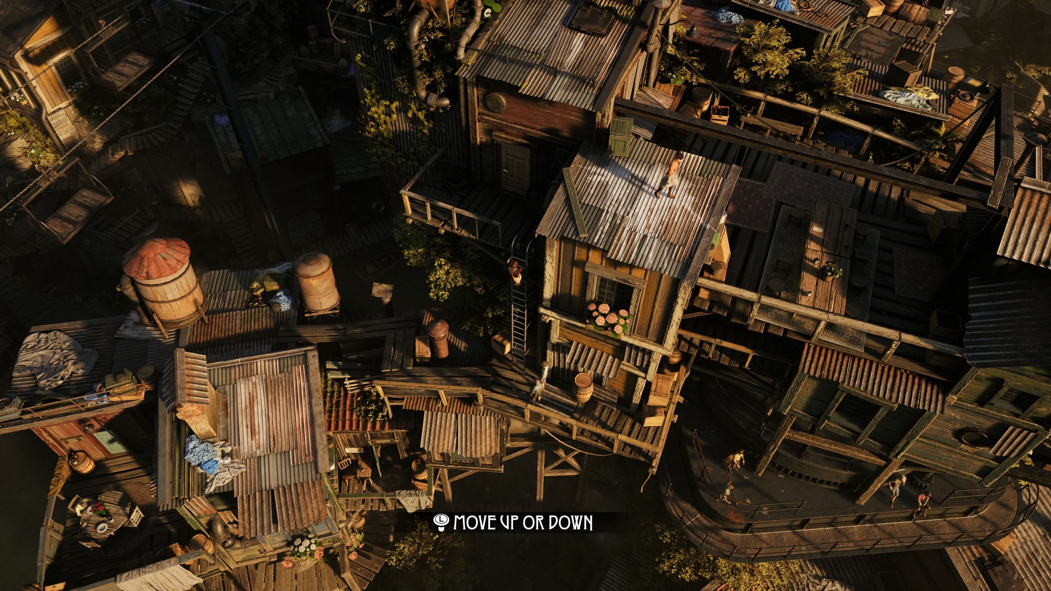 Layered ramshackle buildings built on top of each other in a slum area in Eriksholm - 6