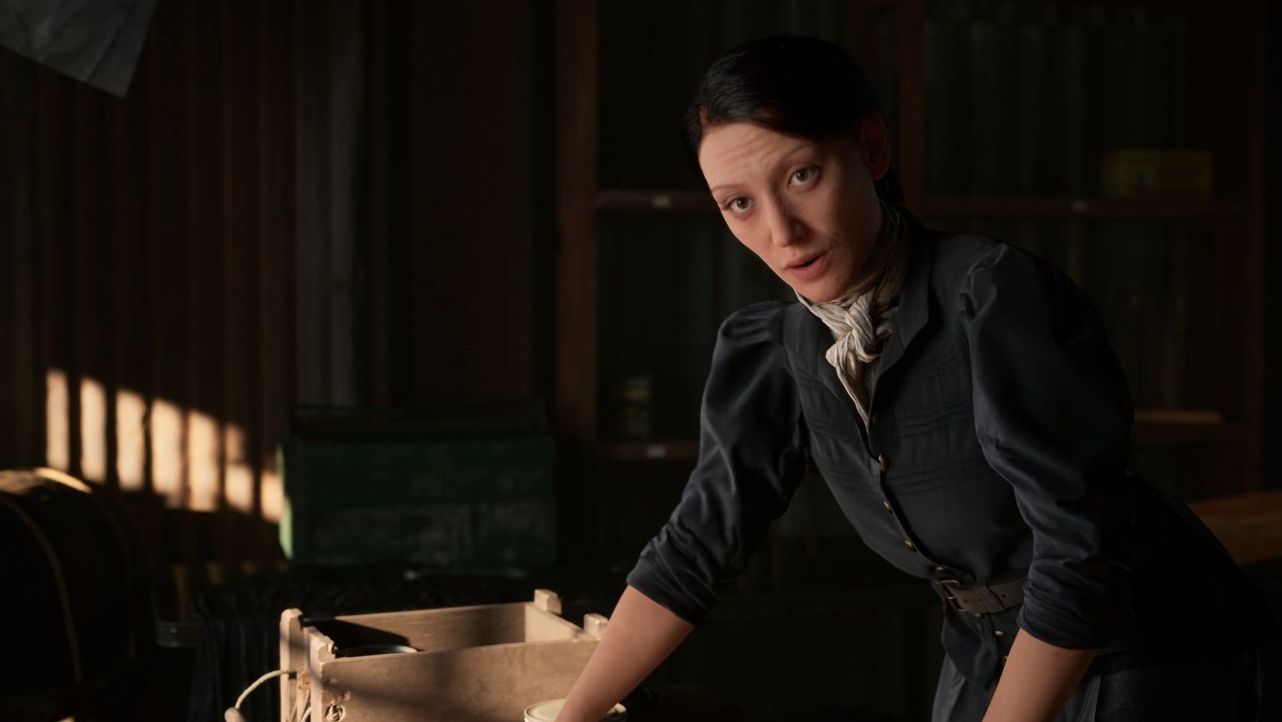 A friend of Hanna's argues with her while writing something at a desk. - 1