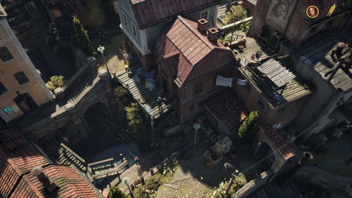 The rooftops of Eriksholm are afloat of reddish tiles.