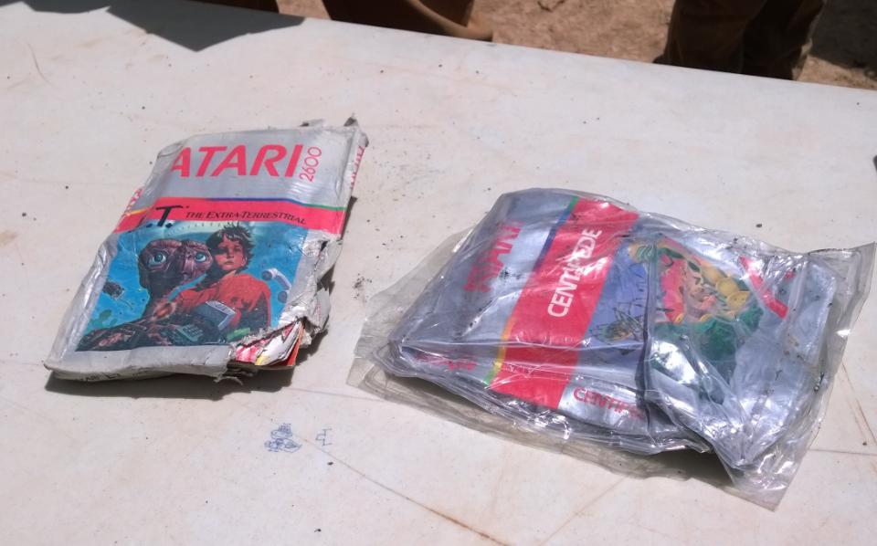 UPDATE: See Microsoft dig up landfilled E.T. Atari cartridges - video