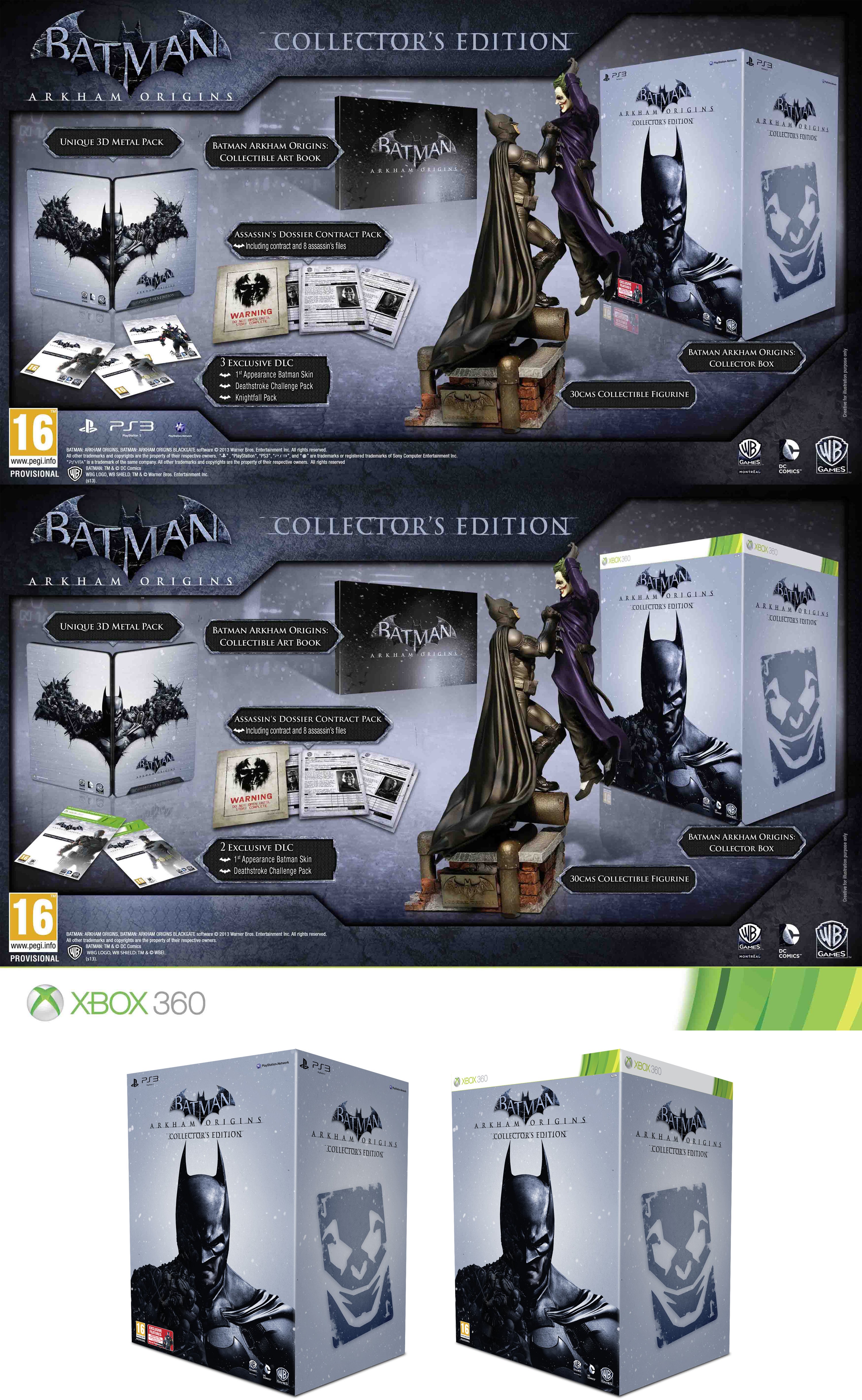 Batman: Arkham Origins' £79.99 Collector's Editions detailed