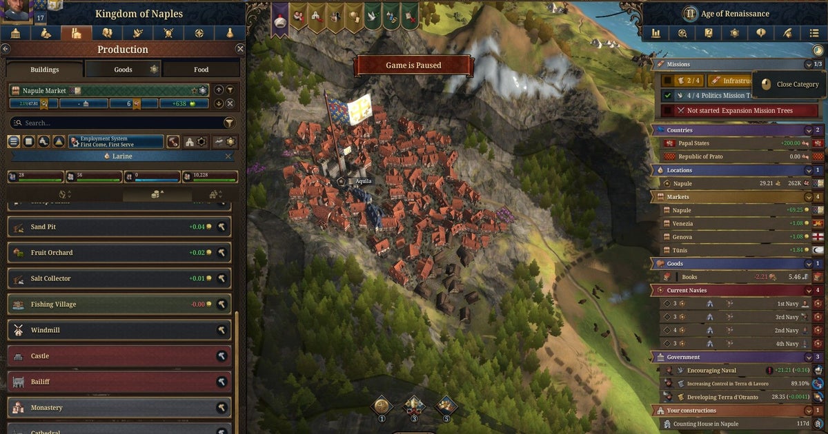 If your PC is too puny to launch Europa Universalis 5, there's a secret very low graphics preset
