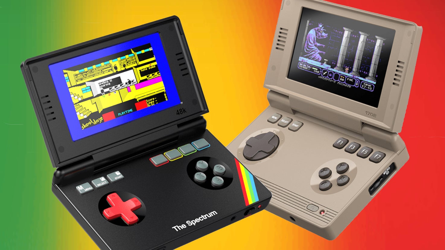 Two computer giants of the 80s - the Spectrum and C64 - are being turned into pocket-sized handhelds by the makers of Evercade