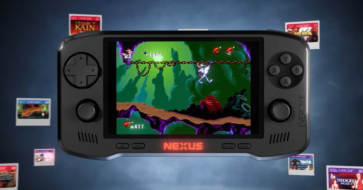 Evercade unveils its next-gen retro gaming handheld Nexus, with analogue sticks and Banjo-Kazooie 1&2 bundled in Evercade unveils its next-gen retro gaming handheld Nexus, with analogue sticks and Banjo-Kazooie 1&2 bundled in
