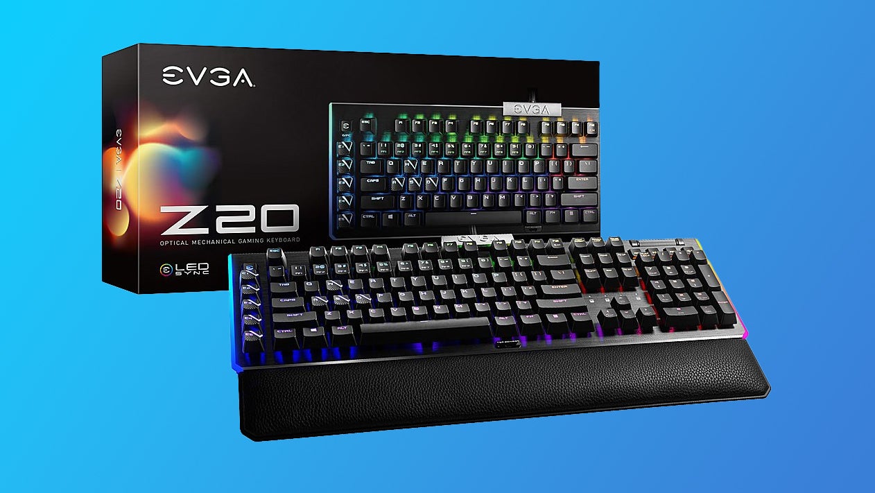 The popular EVGA Z20 optical mechanical keyboard drops to $60 at