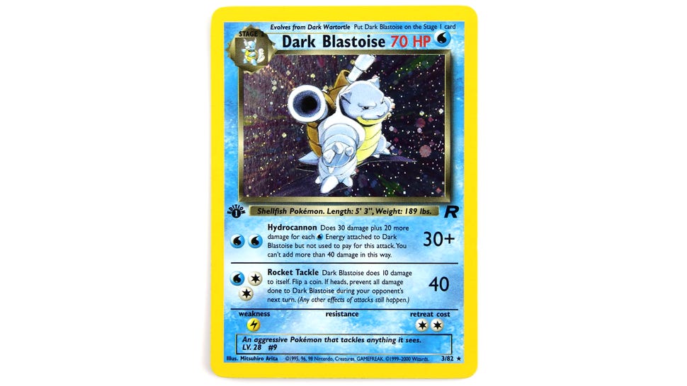 Ewbank Auctions Dark Blastoise card