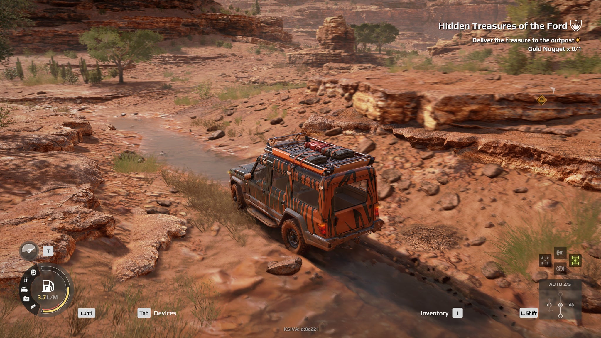 A small jeep races through rocky desert in Expeditions: A Mudrunner Game. - 7